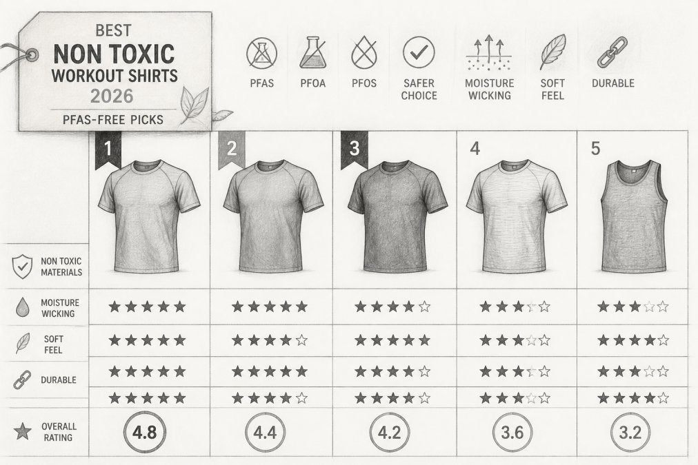 Best Non Toxic Workout Shirts 2026: PFAS-Free Picks