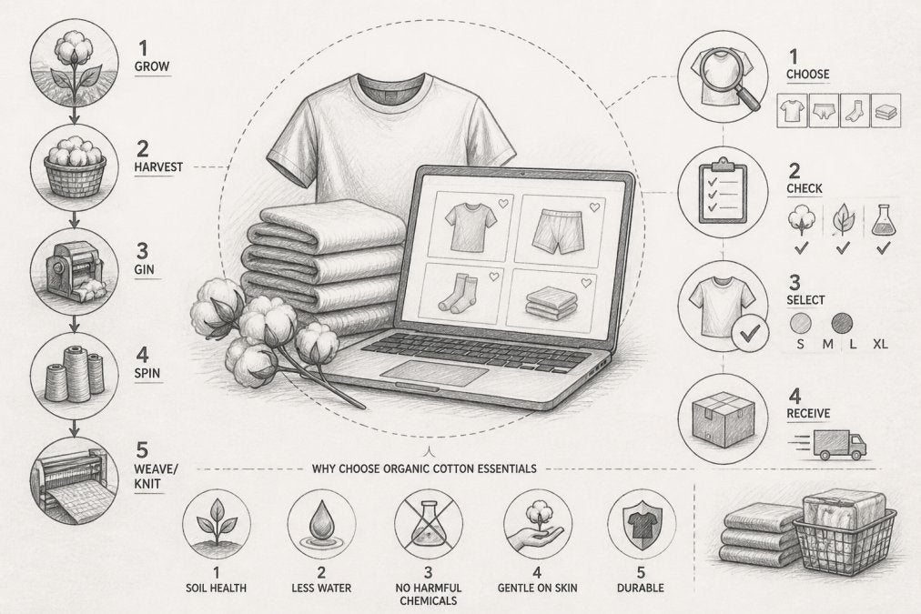Buy Organic Cotton Essentials Online: A Guide